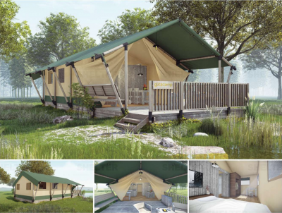 African Style Safari Tent for Glamping Vacations