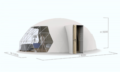 Ellipse Dome Glamping Tent For An Unforgettable Eco Living Experience - foto 2