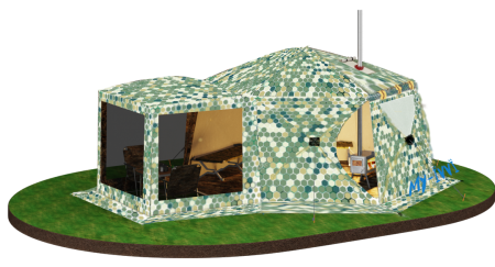 MY-ЇVVЇ Tente Honeycomb-Green Premium à 6 côtés - 8 personnes SKU 710370